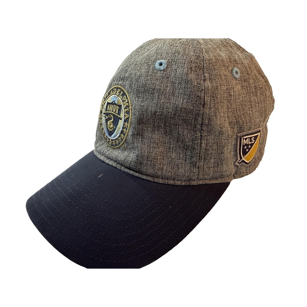 Philadelphia Union Hat Cap Fitted Mens One Size Gray Navy Adidas MLS Soccer - Picture 2 of 9